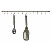 KitchenCraft Stainless Steel Utensil Hanging Rack 52cm