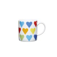 kitchencraft porcelain espresso cup 80ml - hearts