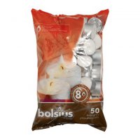 Bolsius Tealights 8 Hour (Bag of 50) - White