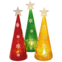 Shudehill Giftware Frosted LED Tree Large - Assorted