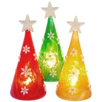 Shudehill Giftware Frosted LED Tree Small - Assorted