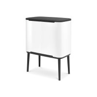 Brabantia Bo 11+23 Litre Touch Bin in White