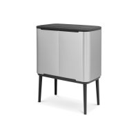 Brabantia Bo 11+23lt Touch Bin - Fingerprint Proof Matt Steel