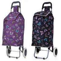 Hoppa LightWeight Wheeled Shopping Trolley 23" -MixedButterflies