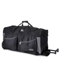 5Cities Valencia Collection 27" Wheeled Trolley Bag - Black/Grey