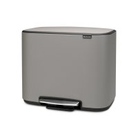 Brabantia Bo 36 Litre Pedal Bin in Mineral Concrete Grey