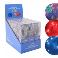 The Christmas Workshop Battery Operated String Lights 20 LED - Multicoloured