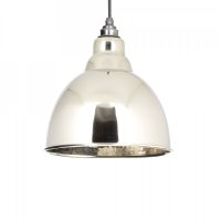 Hammered Nickel Brindley Pendant