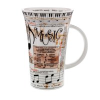 Dunoon Glencoe Shape Fine Bone China Mug - Music