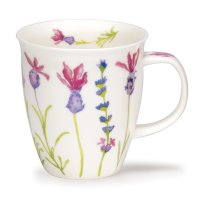 Dunoon Nevis Shape Fine Bone China Mug - Flora Lavender