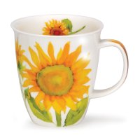 Dunoon Nevis Shape Fine Bone China Mug - Flora Sunflower