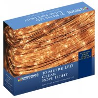 The Christmas Workshop LED Clear Rope Light 10M - White