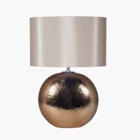 Pacific Lifestyle Alpha Textured Ceramic Table Lamp - Bronze