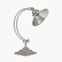 Pacific Lifestyle Kensington Metal Arched Arm Task Table Lamp - Nickel