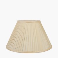 Pacific Lifestyle Bacall Almond Silk Knife Pleat Empire Lampshade 40cm