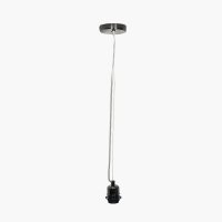 Pacific Lifestyle Black Chrome Contemporary E27 Electrified Fitting