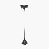Pacific Lifestyle Black Retro Electrified Ceiling Fitting