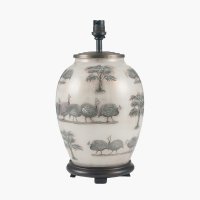 Pacific Lifestyle Guinea Fowl Glass Table Lamp Base - Medium