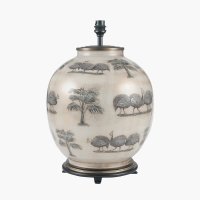 Pacific Lifestyle Guinea Fowl Glass Table Lamp Base - Large
