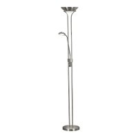 Searchlight Led Mother & Child Floor Lamp - Satin Silver