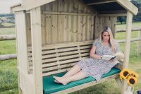 Churnet Valley Cottage Fully Enclosed 3 Seater Arbour
