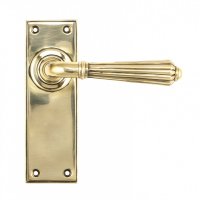 Aged Brass Hinton Lever Latch Set