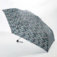 Eco Chic Mini Umbrella - Black Feather