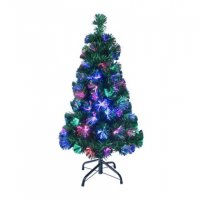 The Christmas Workshop Green Fibre-Optic Christmas Tree 90cm/3ft