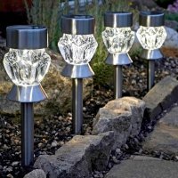 Smart Solar Crystal Stake Light 4 Pack