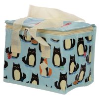Puckator Woven Cool Bag Lunch Bag - Feline Fine Cat