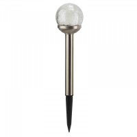 Smart Solar Crackle Globe Stake Light 5 Pack