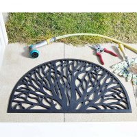 Outside In Rubber Cast Mat 75 x 45cm Half Moon - Wild Willow