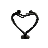 Elur Iron Figurine Heart Couple 15cm