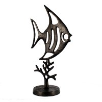 Elur Iron Ornament Angel Fish 37cm