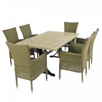 Byron Manor Hampton Dining Table with Set of 6 Dorchester Chairs