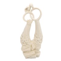 Solstice Sculptures Just Married 65cm in Ivory Effect