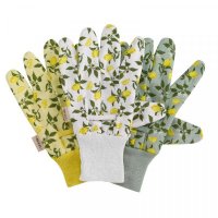 Briers Cotton Grips Gloves Sicilian Lemon Triple Pack - Medium/Size 8