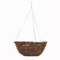 Smart Garden Rattan Hanging Basket 14”