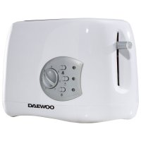 Daewoo White Balmoral 2 Slice Plastic Toaster