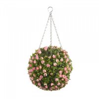 Smart Garden Artifical Topiary Pink Rose Ball 30cm