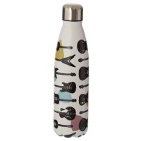 Puckator Reusable Stainless Steel Hot & Cold Thermal Insulated Drinks Bottle 500ml - Headstock Guitar
