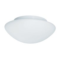 Searchlight Tokyo Bathroom Flush Ip44 White Opal Glass Ftg 23Cm