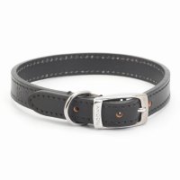 Ancol 16"40cm Black Sewn Dog Collar