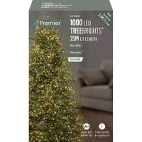Premier Decorations TreeBrights Multi-Action 1000 LED with Green Cable - Warm White