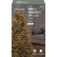 Premier Decorations TreeBrights Multi-Action 1000 LED with Timer - Vintage Gold