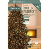 Premier Decorations TreeBrights Multi-Action 2000 LED with Timer - Vintage Gold