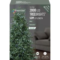 Premier Decorations TreeBrights Multi-Action 2000 LED with Timer - White