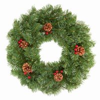 Premier Decorations Berry & Cone Wreath 50cm