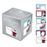 Festive Wonderland Self Adhesive Assorted Gift Labels (Pack of 80)
