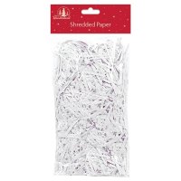 Festive Wonderland Shredded Paper - White